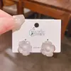 Pendientes de Flor de Lujo Accesible Chapados en Oro 2025 Nuevos Pendientes de Perla de Moda Pendientes de Gama Alta para Mujer Damas Elegantes con Rostros Redondos