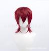 Meiya Peluca Universal Cos Anime Juego Pelo Falso Cabello Extendido Cola Mullet Cola de Lobo Negro Blanco Rojo Verde Pelo Corto