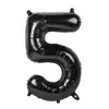 Globos de Papel de Aluminio con Números Digitales 0-9 de 32 pulgadas Versión Americana Tamaño Mediano Globos de Número de Papel de Aluminio Fiesta