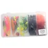 Fato de peixe grosso Luya fábrica de iscas macias atacado Grupo de pesca Texas anzol de chumbo luminoso isca artificial cauda enrolada minhoca macia equipamento de pesca macio