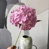 Flor de Hortensia de Bola de un Solo Tallo Altamente Realista Impresa en 3D, Flor de Seda para Decoración del Hogar y Bodas, Hortensia Individual Hidratante de Tacto Real
