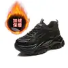 Zapatos de papá con suela de goma, nuevos zapatos casuales de cuero genuino con plataforma para mujer otoño 2026, zapatillas deportivas versátiles para correr para mujer
