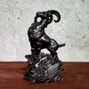 Adornos de Oveja Tallada en Ébano Madera Maciza Tallada Oveja del Zodiaco Tallada en Madera Artesanías Seis en Uno Oficina Sala de Estar Regalos para el Hogar