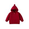 Suéter con Capucha Espeso Forrado de Felpa para Bebés y Niños Pequeños, Nuevo Estilo Invierno 2025, Tejido de Punto Cálido de Color Sólido, Elegante y Versátil