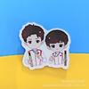 Broche Combinação Cabeça Sha Guoping Acrílico Chuqin Yingsha Ying Acessórios de Vestuário Distintivo Tênis de Mesa Periférico Atacado