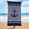 Toalla de Playa de Microfibra Transfronteriza Suave Absorbente Secado Rápido Chal Deportivo Toalla Secado Rápido Natación Toalla de Baño Estampada