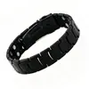 Pulsera magnética de cobre rojo antigua de moda transfronteriza europea y americana TK para hombre, nueva moda pulsera de pareja desmontable de tres rayas