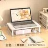 Soporte para computadora de estudiante de dormitorio, soporte para laptop, elevador de monitor de escritorio, organizador de escritorio multifuncional