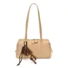 Bolso de axila de nicho estilo coreano para mujer, nueva colección principios de otoño 2026, bolso Boston retro tipo almohada, gran capacidad, de mano y al hombro