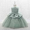 Vestido de Verano Personalizado para Niña, Vestido de Boda Abullonado, Vestido para Actuación de Piano de Niña Pequeña, Falda de Princesa con Dobladillo