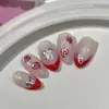 Pegatinas para Uñas con Patrón de Hormiga Yitu Pegatinas de Fresas con Lazo Decoraciones de Uñas Versátiles de Moda Dulce Yt7826