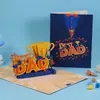 Cartão de Dia dos Pais 3D Escultura em papel tridimensional Presente criativo para o pai Bênção Cartão de Ação de Graças Amazon Comércio exterior Atacado