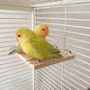 Juguete para loro de goma para tirar de corcho aliviando congestión rompecabezas peonía pájaro Xuanfeng juguete molienda de pico bloque de madera plataforma de madera maciza natural