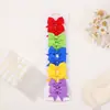 Acessórios de Cabelo Infantis Mais Vendidos no Exterior Conjunto de Presilhas Cauda de Andorinha Laço Conjunto Versátil de Presilhas Diárias para Meninas 323