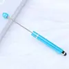 Caneta com Contas para Tela Sensível ao Toque Bobina Única DIY Feita à Mão Caneta Esferográfica Multicolorida Caneta de Assinatura com Contas Educacional para Negócios Atacado em Estoque