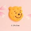 Galleta de animal de dibujos animados de Harajuku DIY accesorios para el cabello anillo para el cabello para niños accesorios para horquillas crema goma material para funda de teléfono