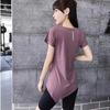 Ropa de yoga para mujer, novedad de verano, camiseta deportiva de manga corta, de longitud media, adelgazante, transpirable, para exteriores, para fitness