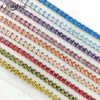 Pulsera de circonita de lujo ligero transfronteriza europea y americana para mujer, popular, versátil y única, pulsera de tenis de fila única colorida de alta gama