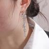 Agulha de prata diamante pérola brincos de borla geométrica europeu e americano exagerado de alta qualidade brincos brincos da moda atacado para as mulheres