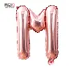 Globos de Papel de Aluminio de 16 Pulgadas, Números Dorados Rosados 0-9, Letras A-Z, Globos para Fiesta de Cumpleaños, Suministros, Decoración, Arreglo