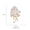 Broche de perlas para mujer, exquisito diseño de nicho, ramillete, ropa, broche anti-caminar, accesorios atmosféricos.