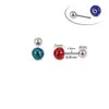 Comercio Electrónico Transfronterizo Moda Popular Bola Totalmente Incrustada de Diamantes 5 mm Tachonada de Diamantes Varilla de 0.8 Joyería para Piercings Pendientes Clavos para Orejas Clavos para Cartílago de la Oreja