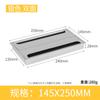 Gabinete de TV Caja de Enrutamiento Oculto Cubierta para Orificio de Enrutamiento de Escritorio Caja para Cables de Escritorio Aleación de Aluminio Cubierta Rectangular para Orificio de Cables