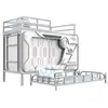 Cápsula espacial cama para dormir para jóvenes en casa dos o tres capas cabina cápsula apartamento estudiante adulto joven viaje litera superior e inferior