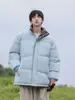 Chaqueta de Algodón de Invierno Repelente al Agua Estilo Nuevo Cálida Cuello Alto Ropa de Algodón Unisex Engrosada Nicho Chaqueta de Panal al por Mayor