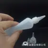 Frasco de boca pontuda translúcido macio de 50ml, boca pontuda de plástico hdpe, frasco extrusor de tinta corante hidratante