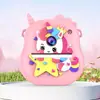 Cámara Instantánea Infantil Transfronteriza Puede Imprimir Papel de Color Directamente para Producir Fotos Regalos Navideños de Dibujos Animados Portátil Venta al por Mayor