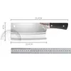 Cuchillo de cocina de acero inoxidable para mujer, cuchillo casero de cocina, cuchillo hecho a mano, cuchillo de chef grueso para cortar huesos, cuchillo afilado para rebanar superrápido