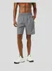 Pantalones cortos deportivos versátiles de secado rápido para verano con bolsillos, cremalleras, detalles reflectantes, transpirables, para correr, fitness y entrenamiento, pantalones hasta la rodilla de talla grande