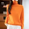 Suéter de gola alta feminino simples pulôver camada base malha solto casual moderno peça íntima camada base malha top