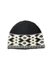 Gorro de Lana Retro Personalizado de Fábrica para Parejas Otoño e Invierno Diseñador Patrón de Diamantes Combinación de Colores Gorro de Punto Cálido Gorro para el Frío