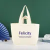 Personalización de bolsa de lona Personalización de bolso de mano Bolso de un solo hombro Bolso con cremallera Personalización de bolso cruzado Promoción Escolar Empresarial Gran capacidad