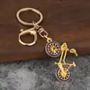 Llavero de Bicicleta Personalizado Creativo de Aleación con Pedrería para Pareja Colgante Exquisito Regalo Douyin Bicicleta Deportiva