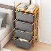 Armario Infantil Tipo Cajonera Taquilla Gabinete de Almacenamiento Gabinete para Sala de Estar Dormitorio Juguetes Ropa Snacks Mesita de Noche