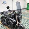 Adecuado para parabrisas Qidian G1, parabrisas delantero, deflector de viento delantero, modificación de motocicleta retro