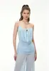 Vestido de Gasa Fina con Tirantes Delgados y Fruncidos, Adornos de Hebilla Metálica, Malla Plisada Densa, Vestido Transparente con Dobladillo Ancho, Estilo Europeo y Americano de Amazon