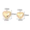 Colgante Corazón de Melocotón Superficie Lisa Corazón CCB con Forma de Corazón Pulsera Hecha a Mano DIY Accesorios para Collar Pendientes Pedrería Galvanizada Transfronterizo