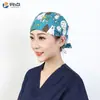 Gorro Quirúrgico Estampado Femenino Algodón Puro Gorro de Enfermera Gorro Baotou Nacido de la Luna Doctor de Clínica Dental y Estomatológica Gorro de Trabajo Masculino