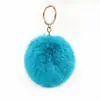 Colgante de pompón de pelo de conejo sintético multicolor para bolsa de regalo DIY, llavero, accesorios de joyería para bolso, venta al por mayor de joyería