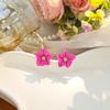 Pendientes de flores suaves con un ambiente primaveral dulce y fresco, estilo coreano, sencillos pendientes de pétalos multicapa Mori para mujer.