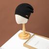 Gorro de cachemira para niños, 100% cachemira pura, para otoño e invierno, nuevo gorro de punto cálido y combinable con todo, gorro para el frío.