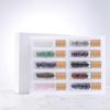 Caja Lista para Envío Transfronterizo Botella de Rodillo de Vidrio Transparente de 10 ml con Bolita de Jade Botella para Aceite Esencial Botella para Perfume Botella con Bola Rodante Botella Recargable