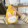Bolsa Infantil Bolsa Pequeña de Niña Bolso Cruzado de Lona para Niña Bolsa de Conejo Linda Bolso de Hombro de Moda Bolso de Pecho