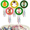 Juego de Carrillón de Viento de Otoño Transfronterizo Manualidades de Madera para Niños Colgantes de Carrillón de Viento de Animales Hechos a Mano para Niñas y Niños