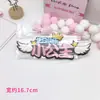 Adorno para Pastel Lindo Creativo Enchufe Popular en Internet Carácter Chino Alas de Hada Orejas de Conejo Tarjeta de Cumpleaños para Hornear