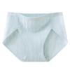 Ropa interior de mujer de tiro bajo, sin costuras, que no aprieta, entrepierna inferior de seda de morera, transpirable, antibacteriana y cómoda, cobertura completa de glúteos, calzones que no se pegan en la entrepierna